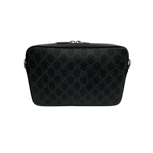 GUCCI Small Crossbody Bag with Interlocking G in Black GG Supreme - Picture 4 of 15